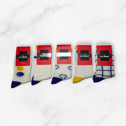 [10236] - 2–3 Pairs Men’s High-Cut Cotton Socks – Minimal, Breathable & Trendy 