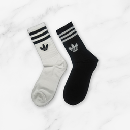 [10239] - 3 Pairs Men’s High-Cut Cotton Socks – Trendy, Breathable & Versatile 