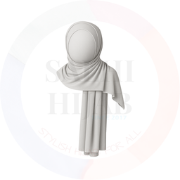 NInja Jersey shawl plain with inner hijab