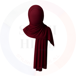 NInja Jersey shawl plain with inner hijab