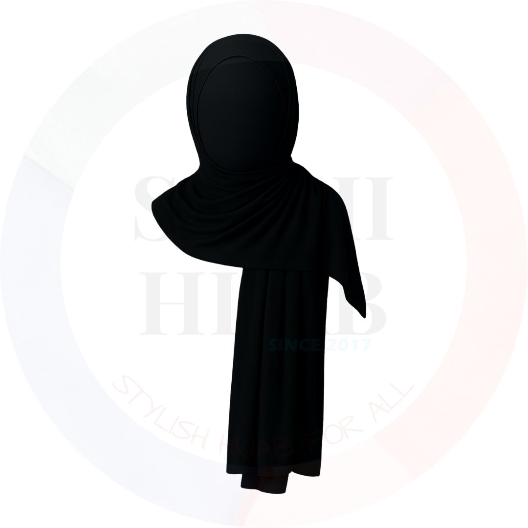 NInja Jersey shawl plain with inner hijab_7