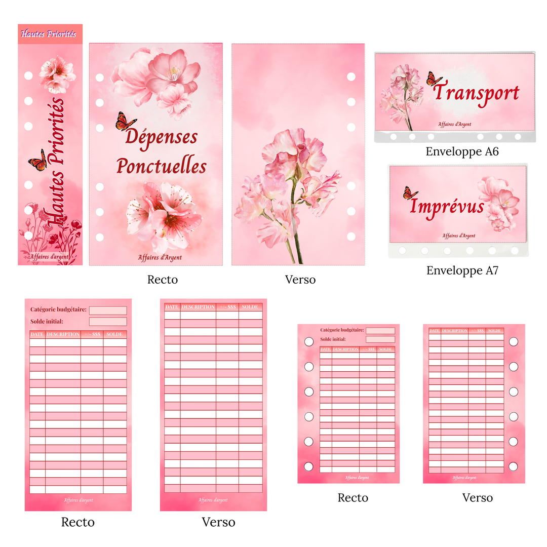 🌸 Collection rose fleurie