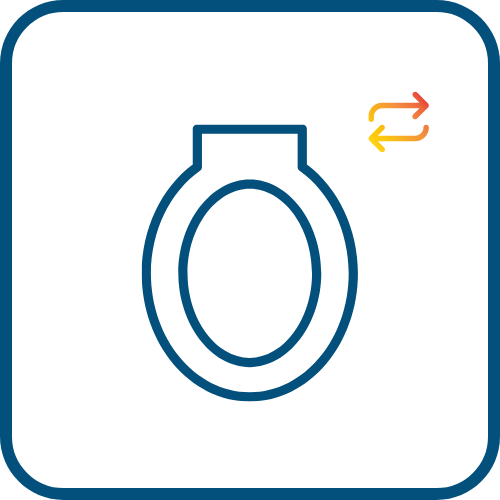 Changement d'abattant de toilettes
