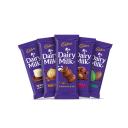 🍫 Cadbury Chocolate Dairy Milk All Types & All Sizes 
