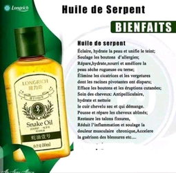 Huile de serpent - Longrich