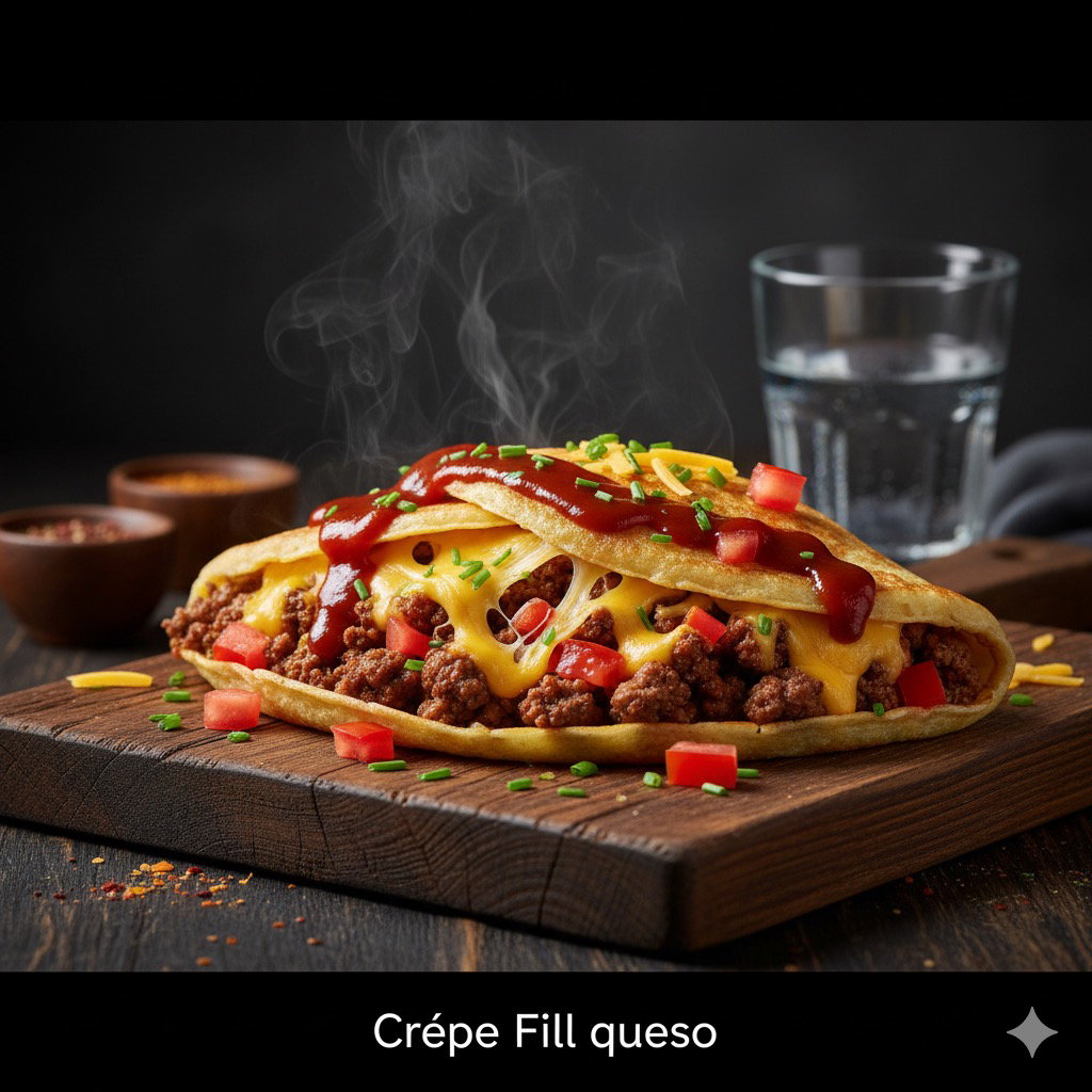 Crepe Fill queso