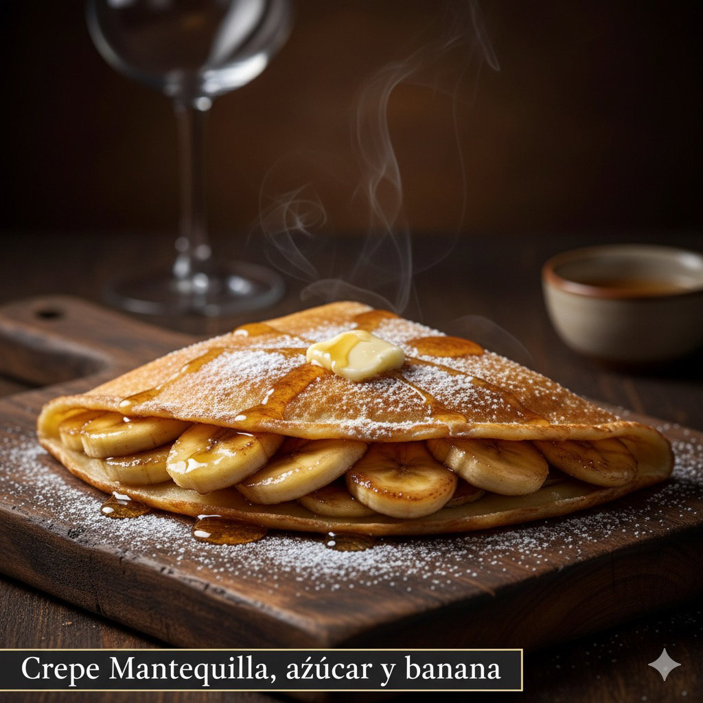 Crepe Mantequilla, azúcar y banana_0