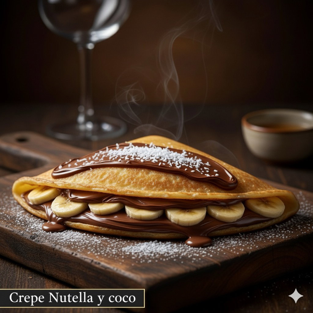 Crepe Nutella y coco