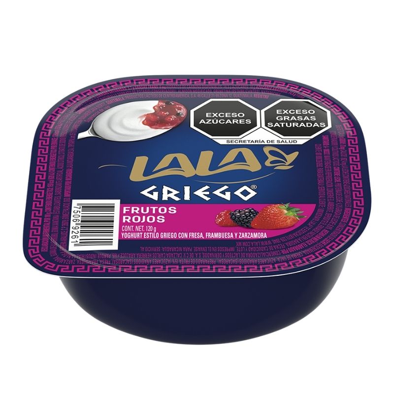 Yogurt Lala Griego Frutos Rojos 120g 