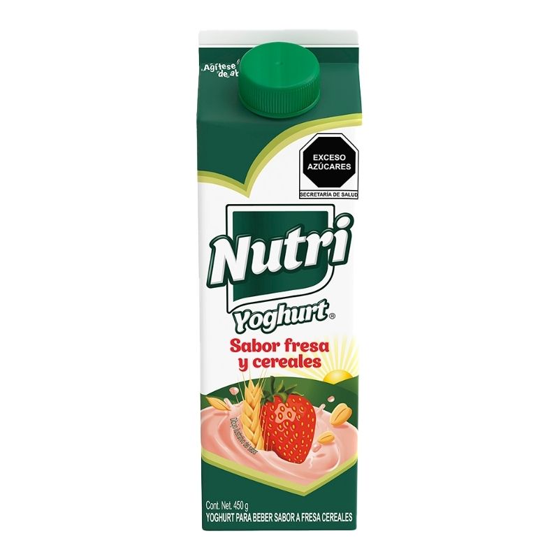 Yogurt Bebible Nutri Sabor Fresa y Cereales 450g