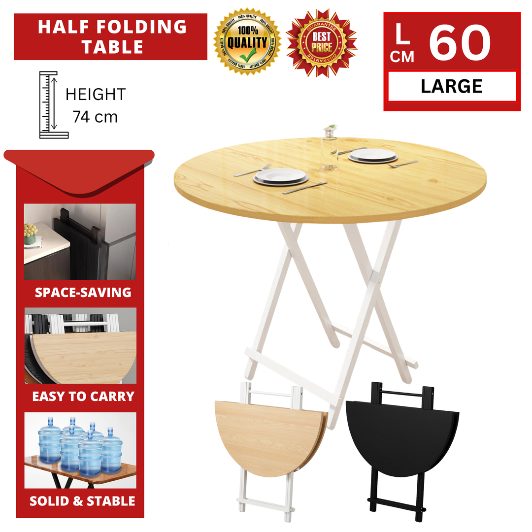 HALF FOLDING TABLE - 60CM
