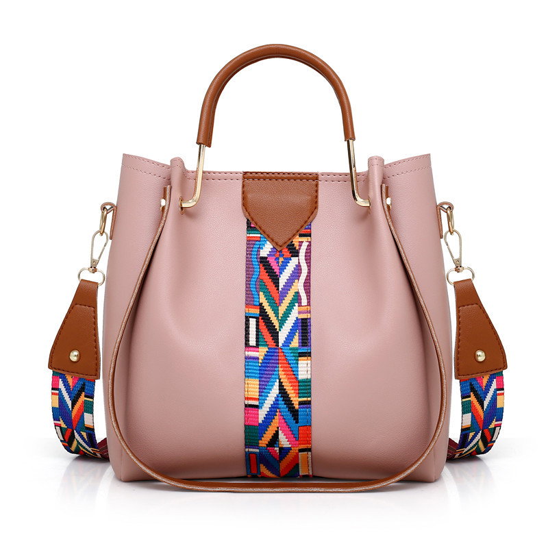 Ensemble de 4 sacs à main pour femme à la mode, en PU, avec fermeture à glissière et trois sangles, sac pour femme à prix avantageux_3