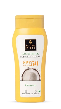 Coconut Nourishing Sunscreen Lotion SPF 50, With Lime & Rosemary Leaf Oil Lime & Rosemary Leaf Oil