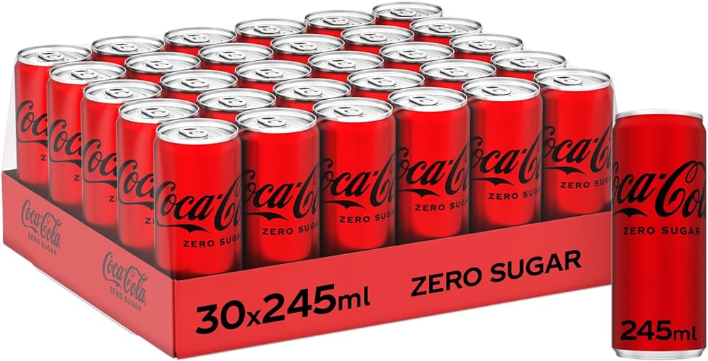 COCA COLA ZERO CAN 30*245ML