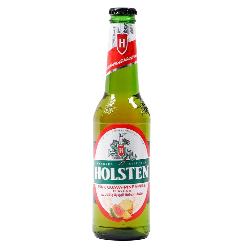HOLSTEN PINK GUAVA PINEAPPLE BTL 24*330ML_0