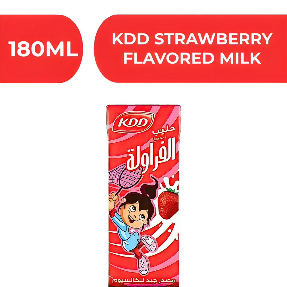 KDD STRAWBERRY MILK 18*180ML