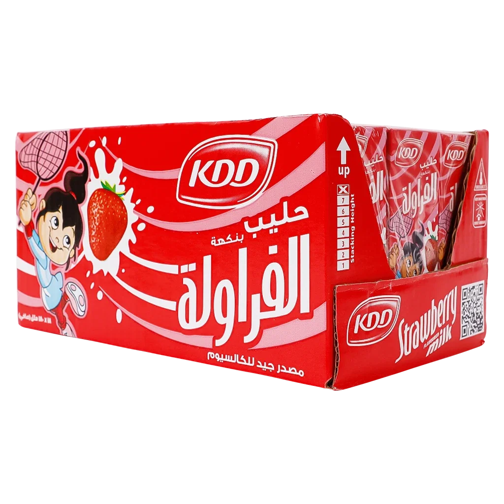 KDD STRAWBERRY MILK 18*180ML