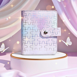 💜 Classeur A7 puzzle lavande holographique