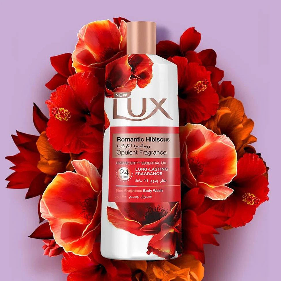 Lux Romantic Hibiscus Shower Gel 500ml شاورجل لوكس رومانسية الكركدية
