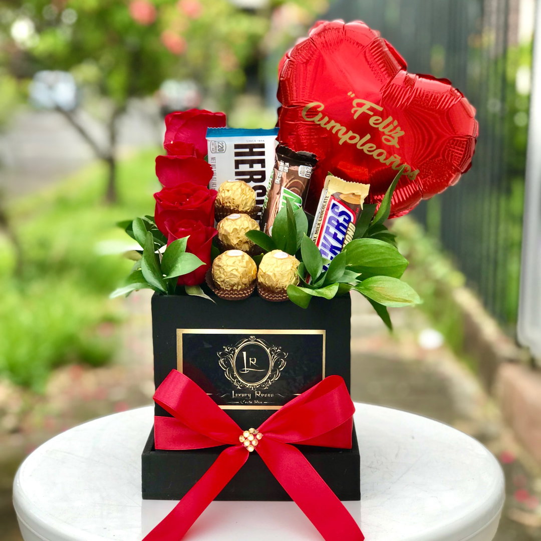 🍫 Caja de Flores con Chocolate