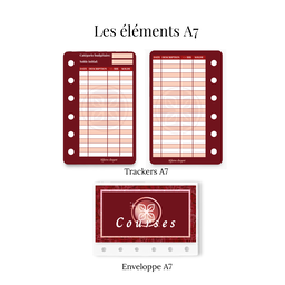 🔴 Collection Affaires d'Argent rouge sans fleur