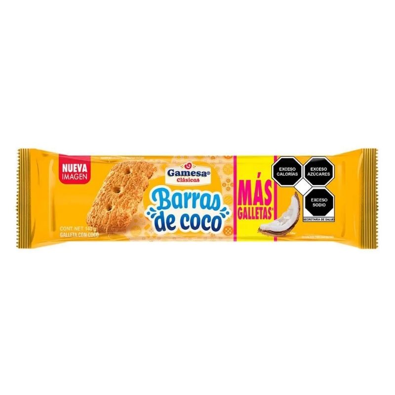 Galletas Barras de Coco Gamesa 140g