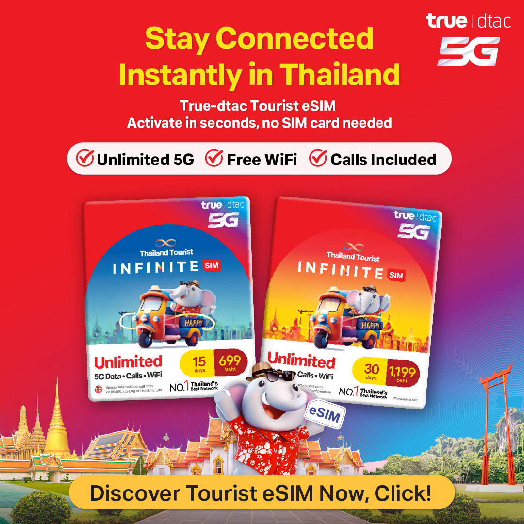 DTAC eSIM - Happy Tourist Infinite 699 (15days Unlimited)_0