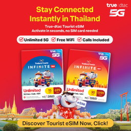 DTAC eSIM - Happy Tourist Infinite 699 (15days Unlimited)