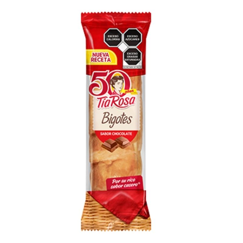 Bigotes Tia Rosa Sabor a Chocolate 80g