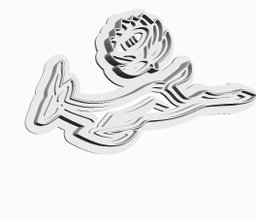 Springbok en Protea with detail Cookie Cutter