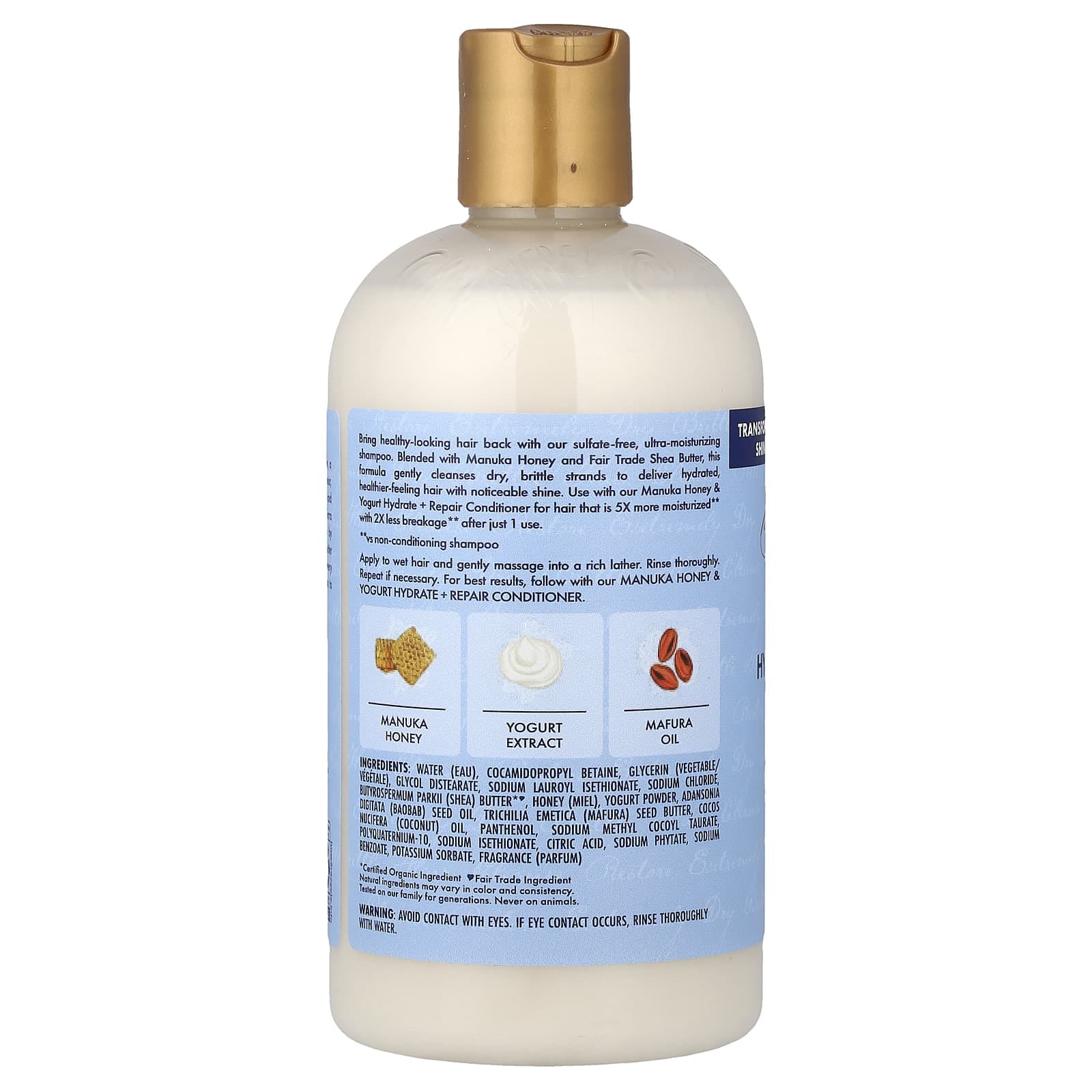 Shea Moisture - Manuka Honey & Yogurt, Hydrate + Repair Shampoo_1