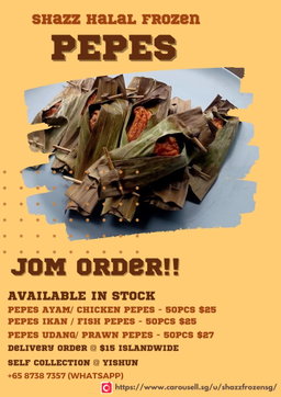 Fish Pepes / Pepes Ikan (50pcs)