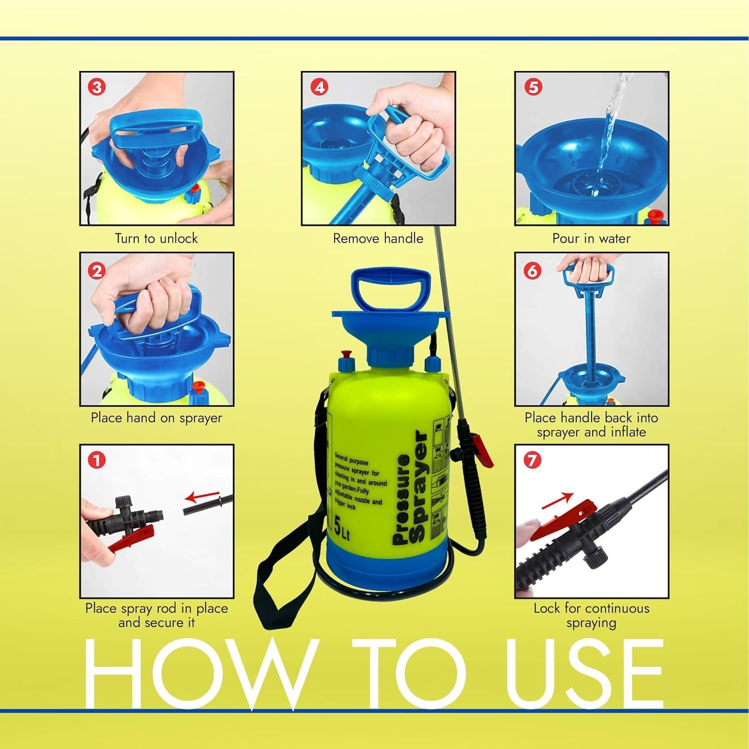 5 Liter Garden Pressure Pump Sprayers for Home Garden and Farm_1