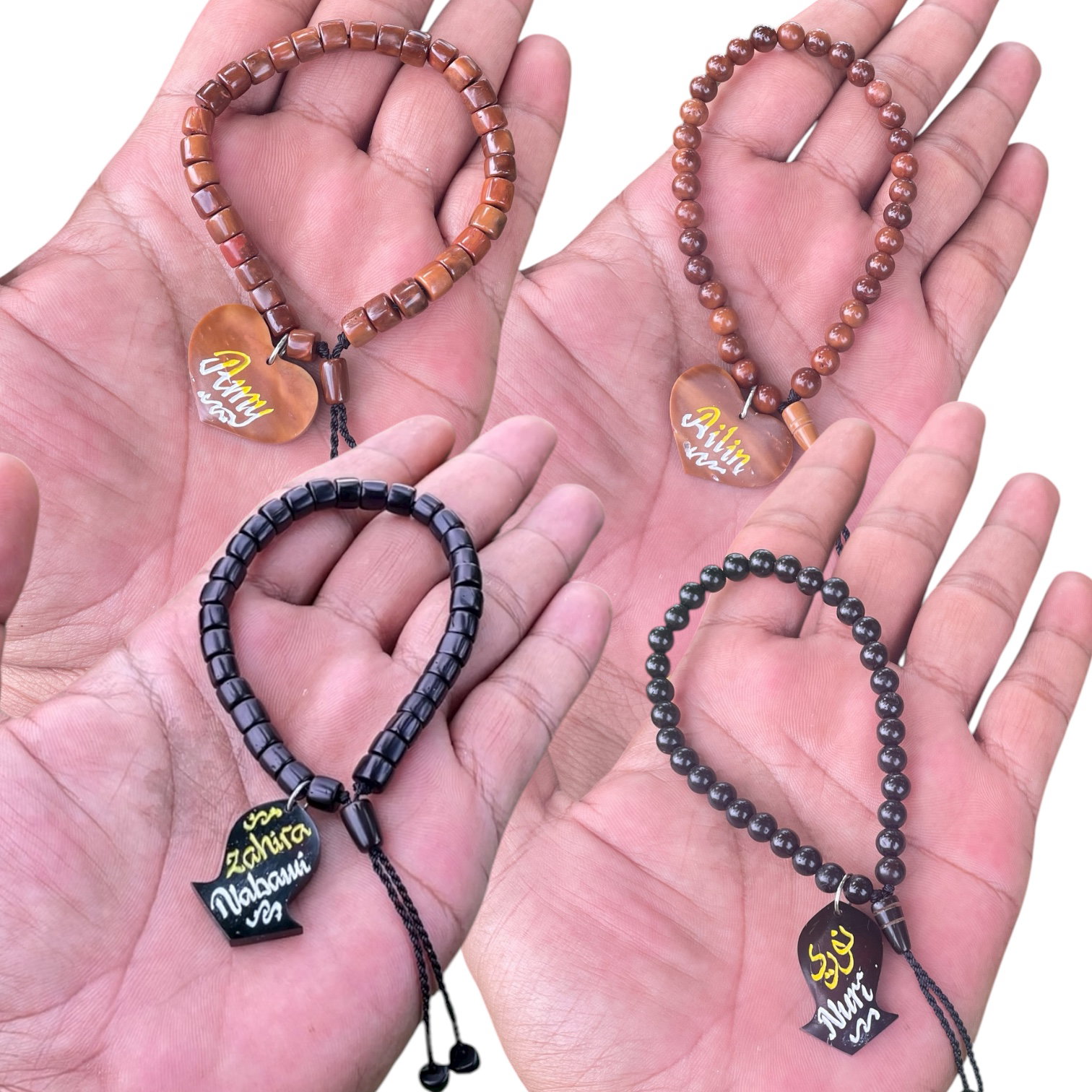 Gelang ukir terompah love bulat marjan_0
