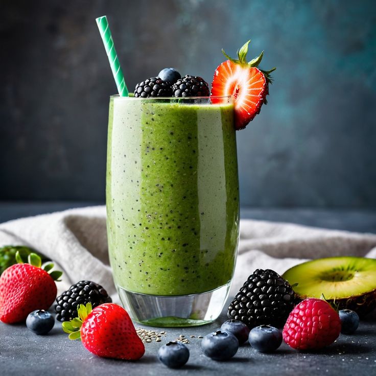 Matcha Berry Smothie_0