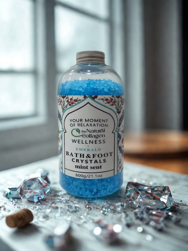 The Natural Collagen BATH & FOOT CRYSTALS ذا ناتشرال كولاجين بلورات املاح استحمام قدمين