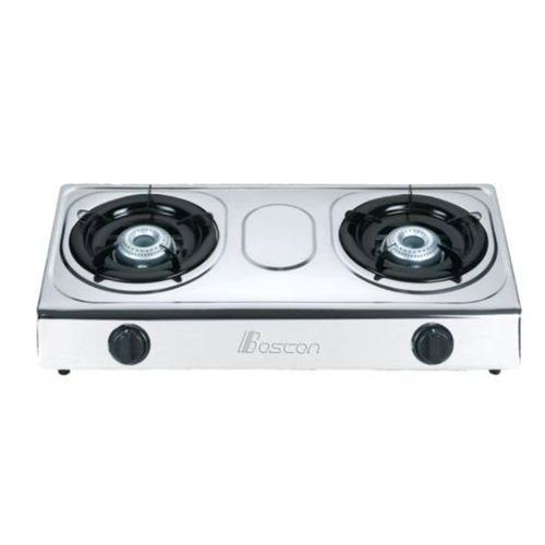 Boscon Auto Ignition Table Top Gas Cooker-2 Burner-Black BOS-GS012