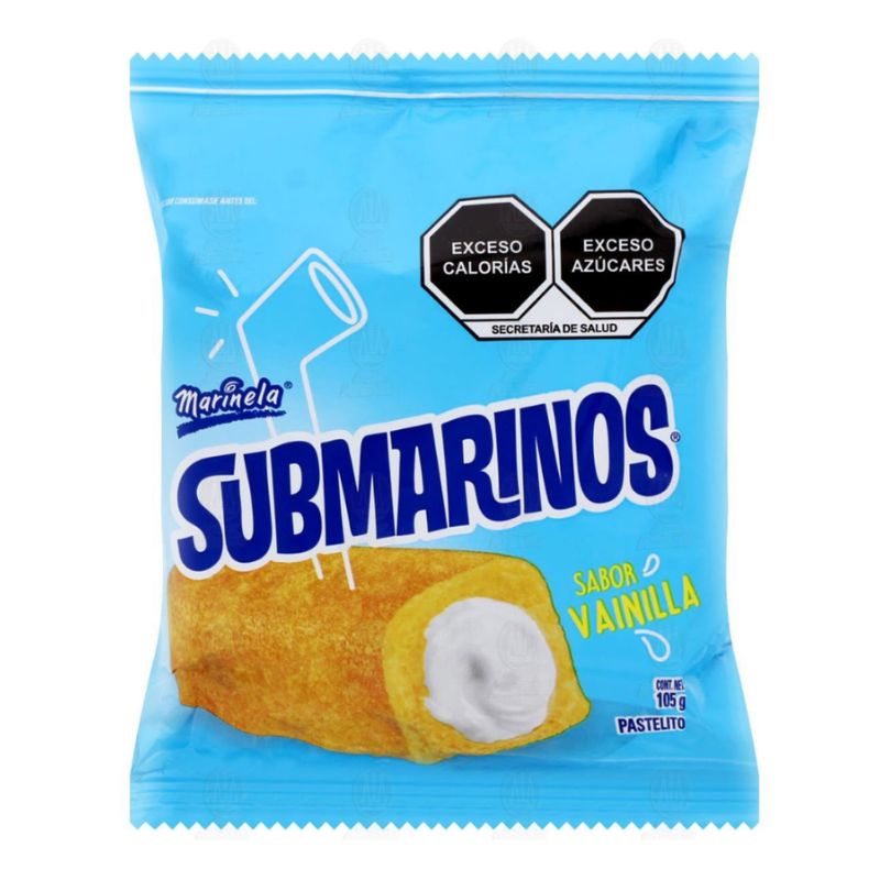Submarinos Marinela Sabor Vainilla 105g