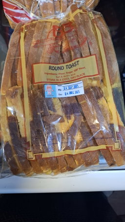 Burhani bakers sliced tea toast
