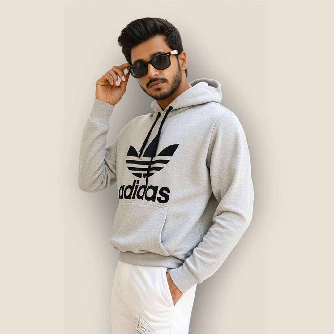 Adidas Grey Hoodie For Men