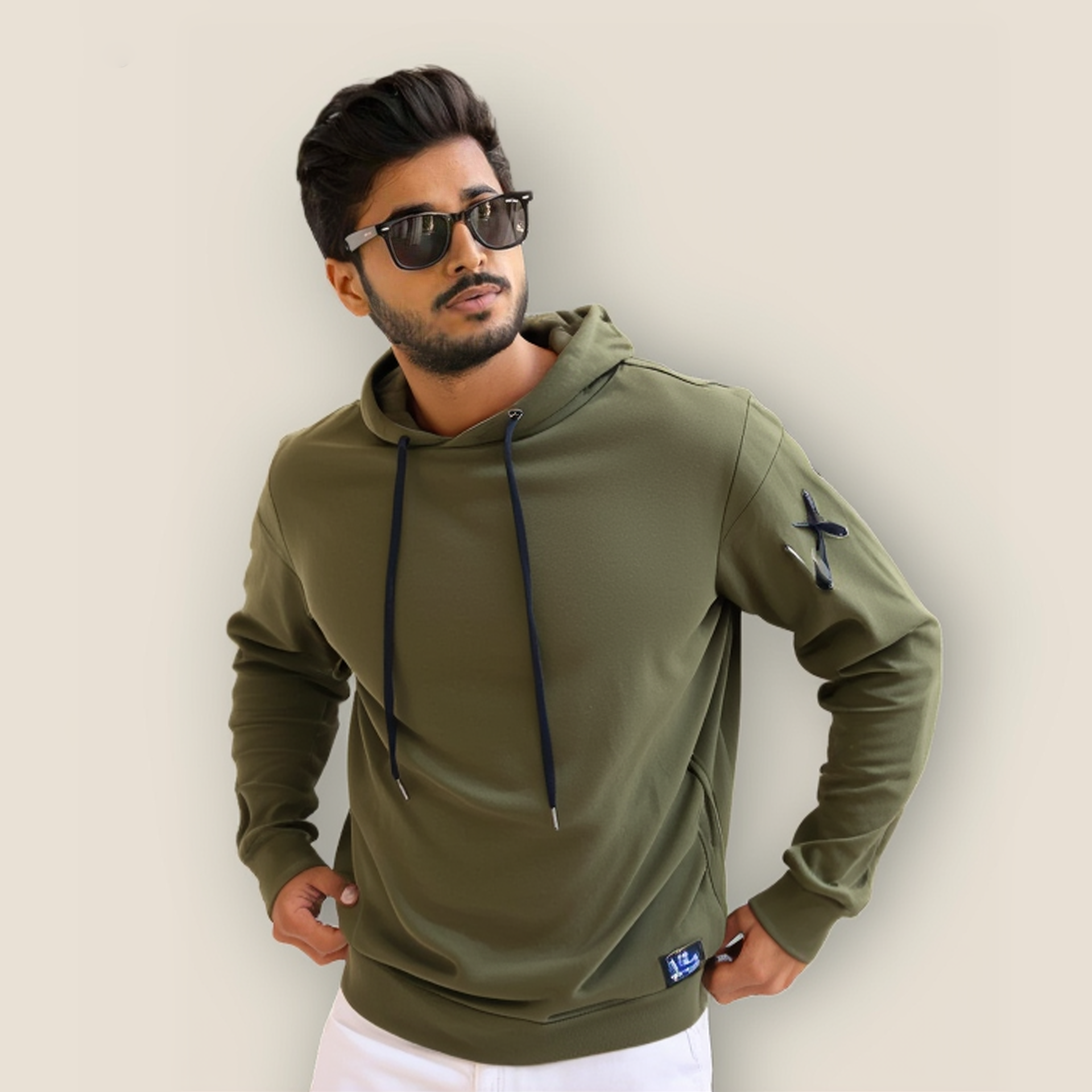 Green  Hoodie For Men _0