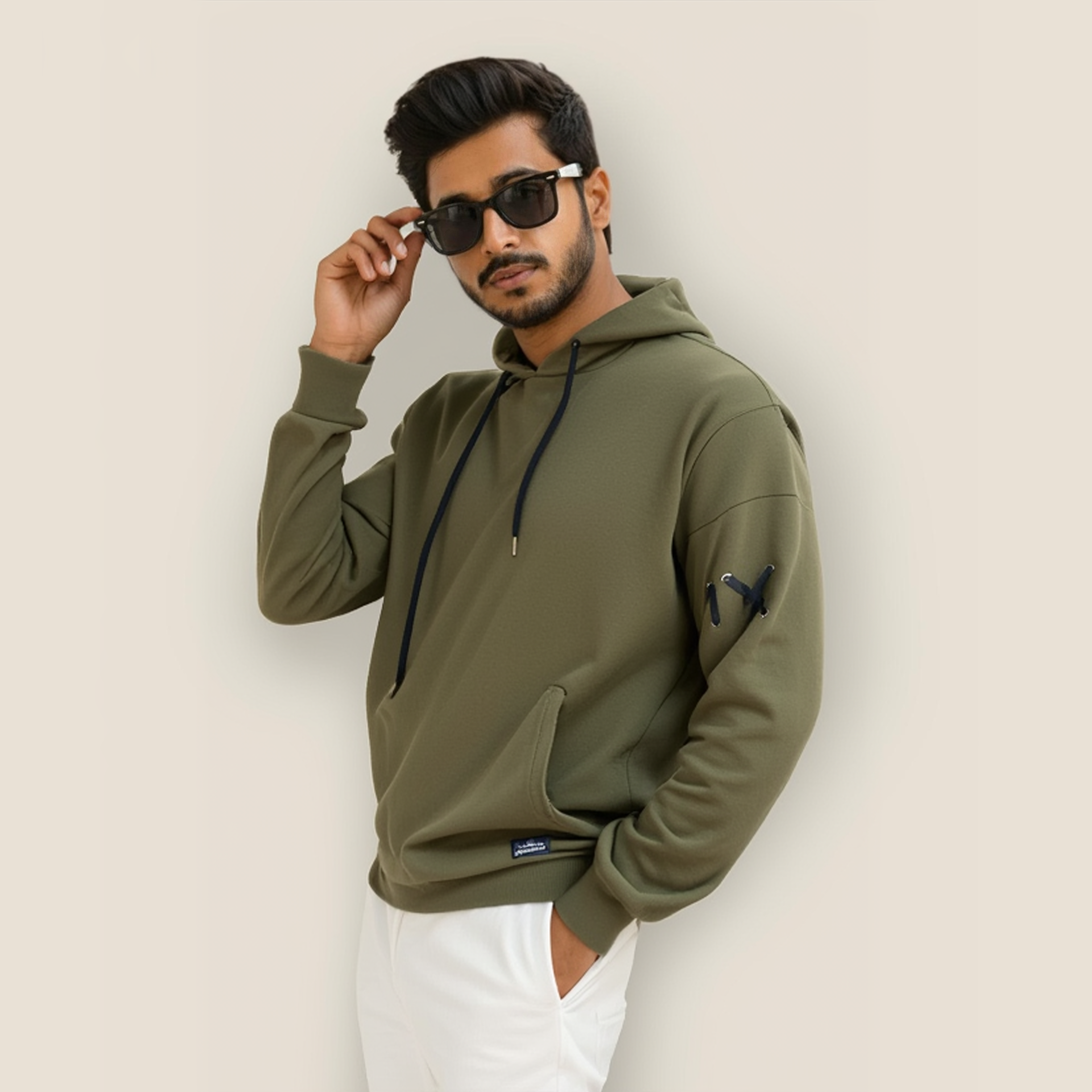 Green  Hoodie For Men _1