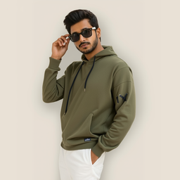 Green  Hoodie For Men 