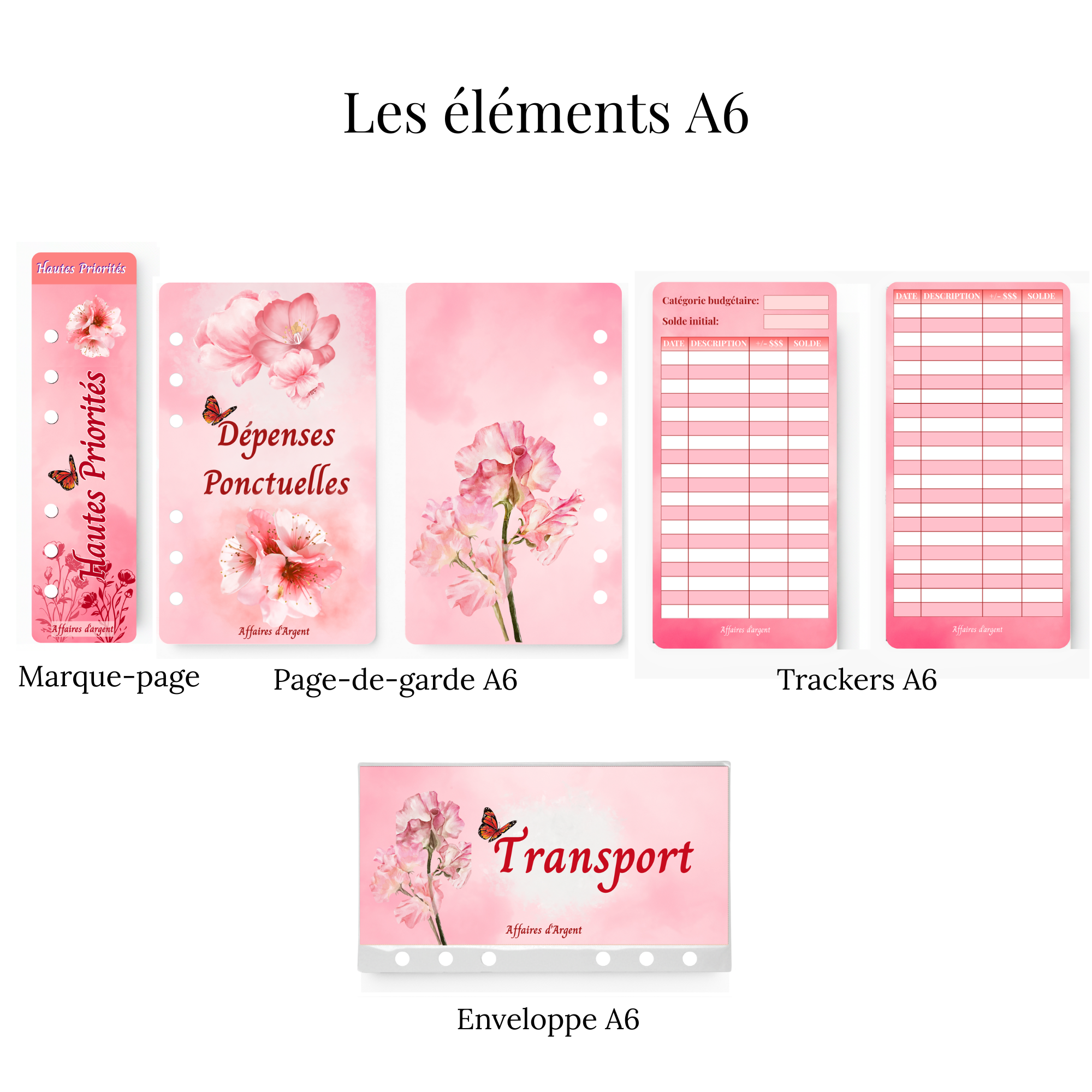 🌸 Collection rose fleurie_1