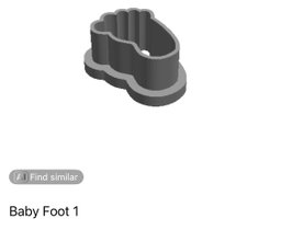 Baby Foot 1 Cookie Cutter                  