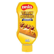 Zesta yellow mustard 240g