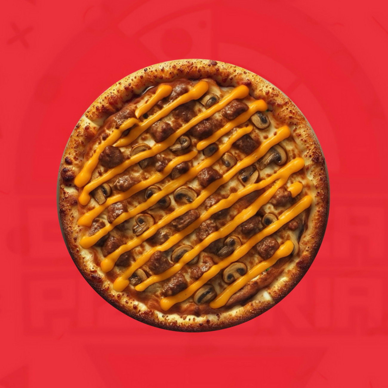 Omani beef pizza