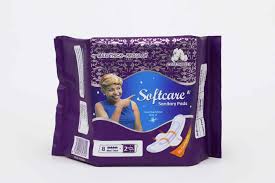 Softcare maxi thick sanitary pads 8's + 2free liners