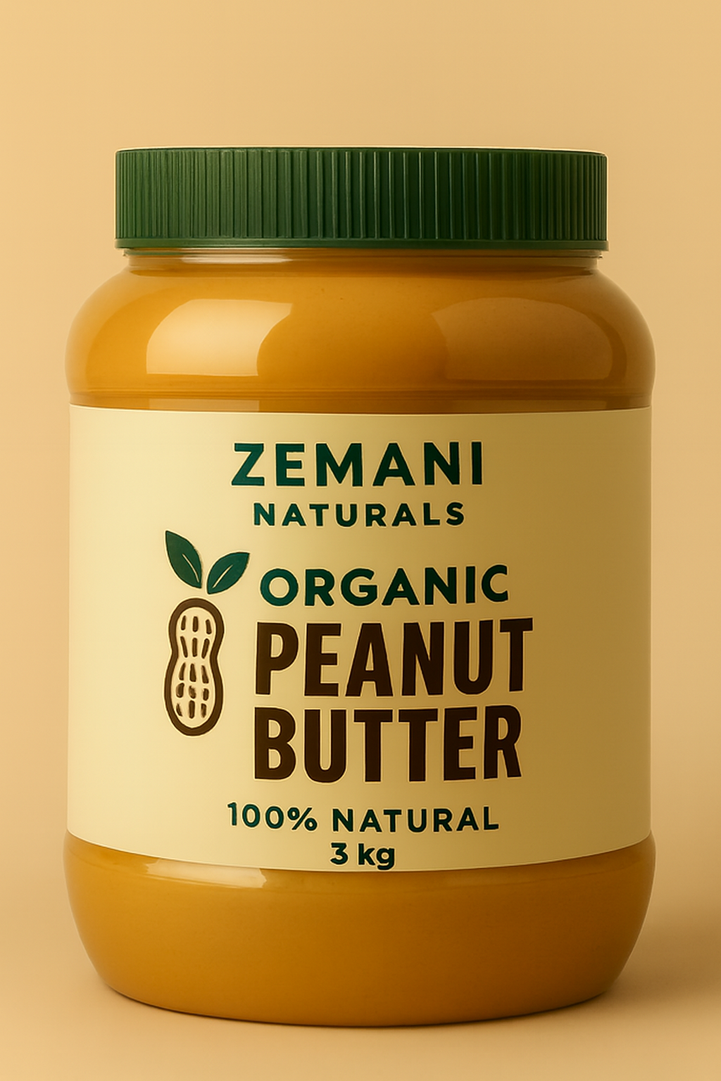 Zemani Naturals Organic Peanut Butter – 3kg