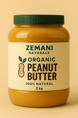 Zemani Naturals Organic Peanut Butter – 2kg Jar